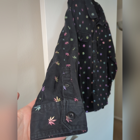 Drill Clothing Company Colorful Leaf Button Shirt XL - Picture 5 of 13